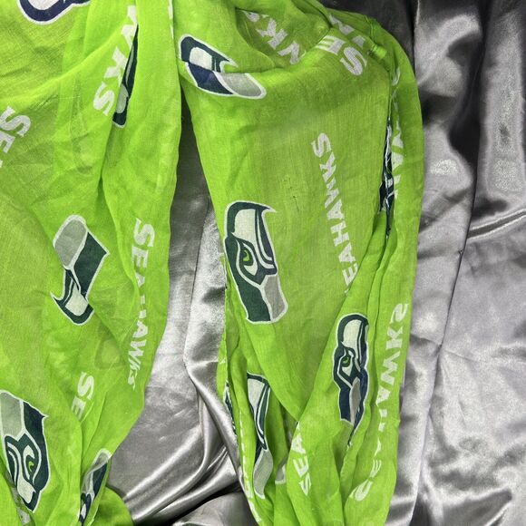 Seattle Seahawks NFL 70" Sheer Infinity Scarf Unisex Fan Shop Game Day Stadium - Picture 3 of 7